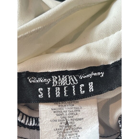 VTG 90s Bmoss Stretch Color Block V-neck A-line Sleeveless Dress S - Picture 9 of 11